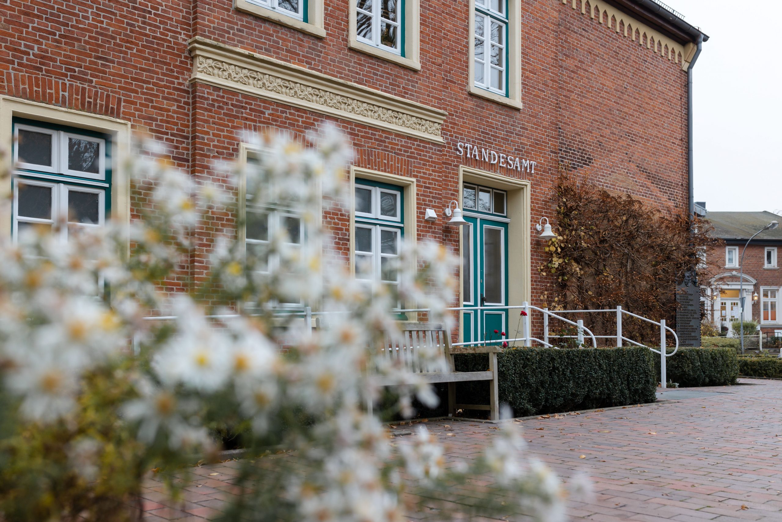Aufnahme des Standesamtes vor der Hochzeit
